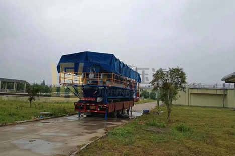 廣西省250平方車載壓濾機使用現場